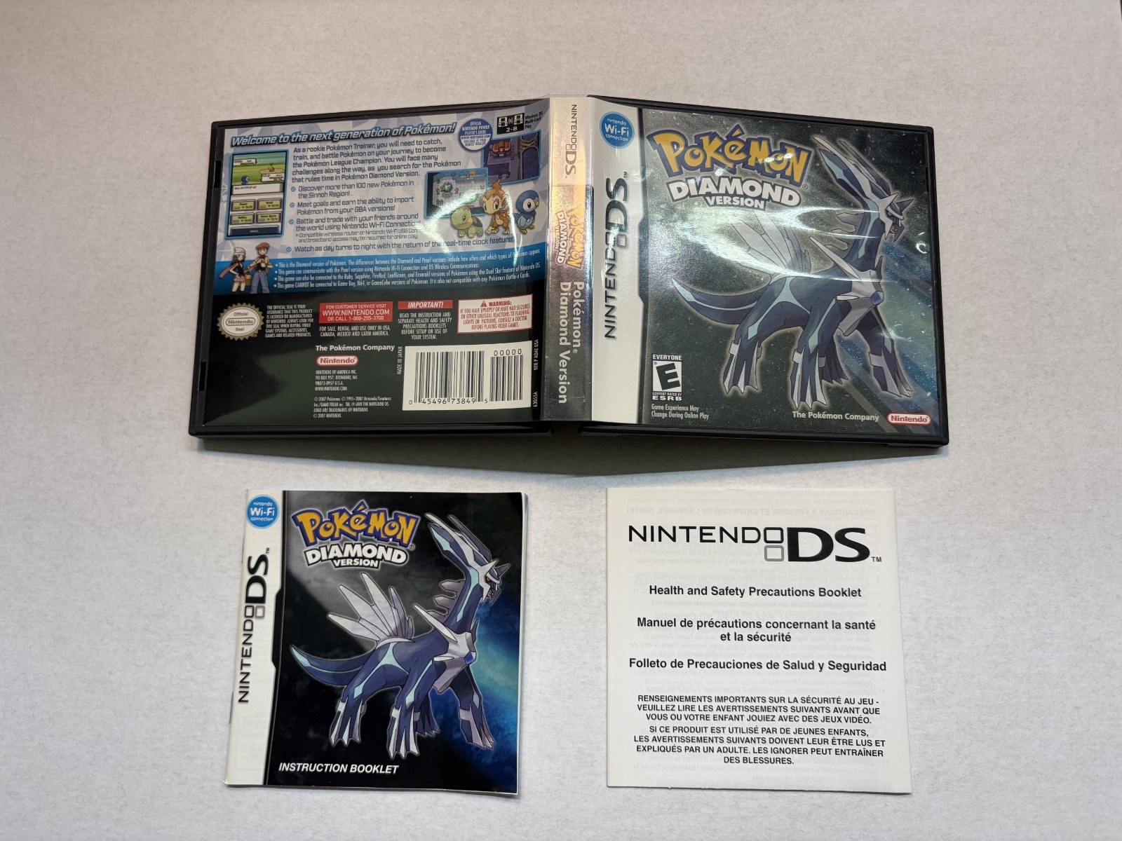 Pokemon Diamond | Authentic Case + Inserts Only | NO GAME