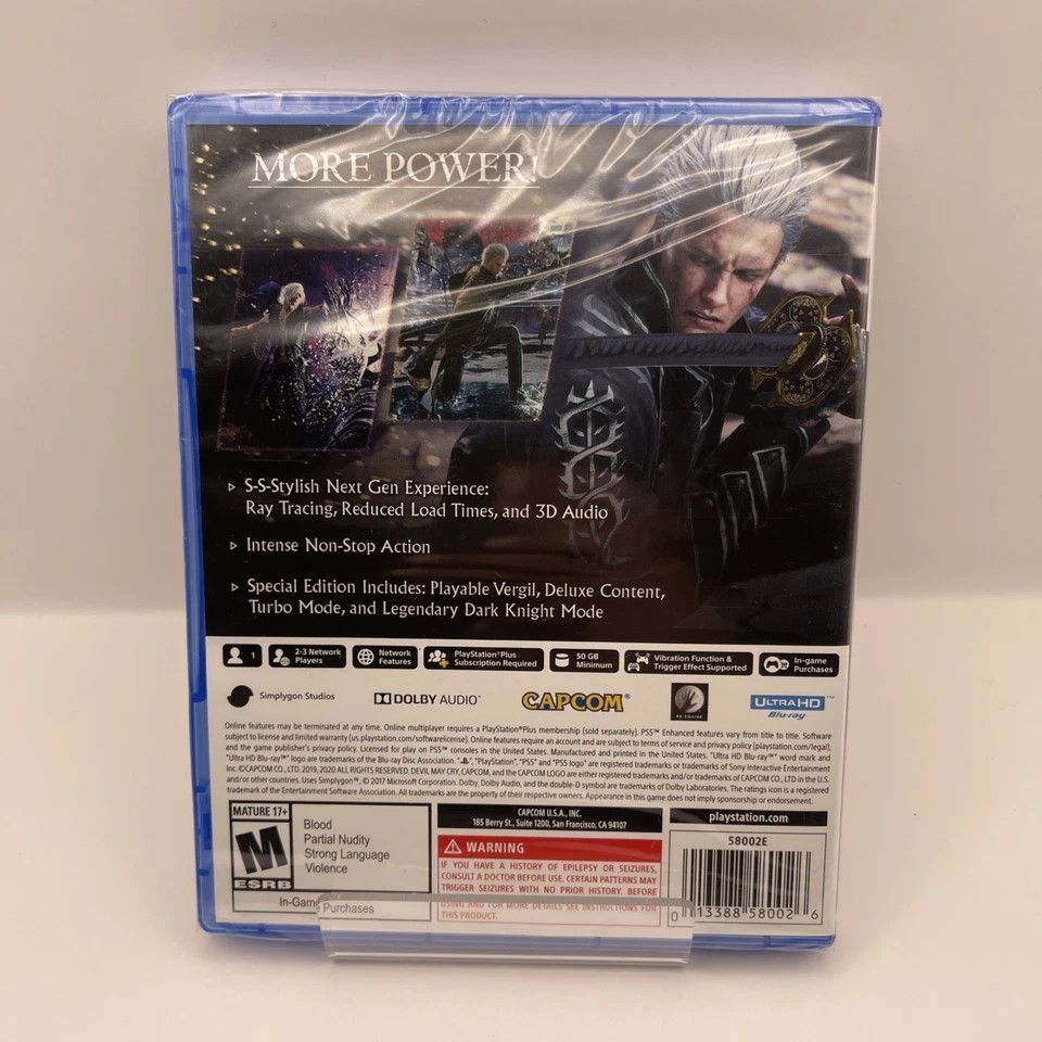 Devil May Cry 5 Special Edition – PS5 – Brand New | Factory Sealed | (FVS036738)