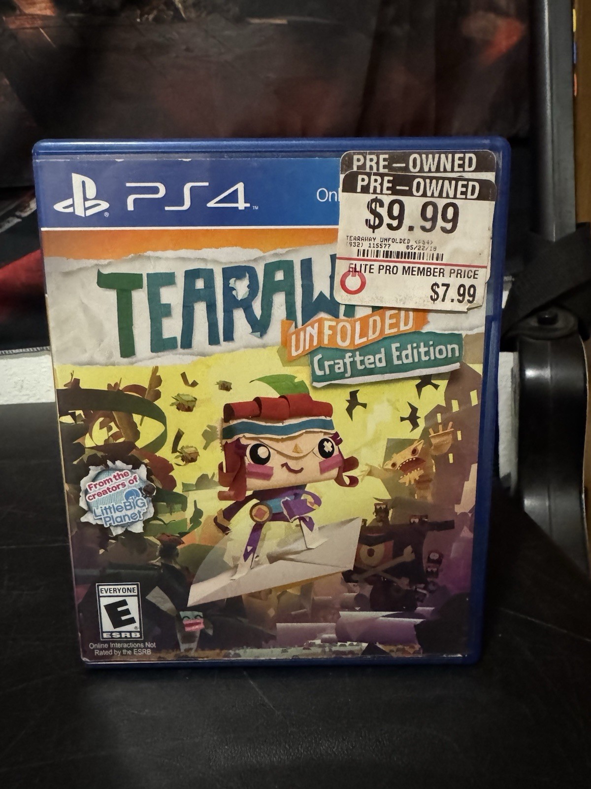 Tearaway Unfolded Crafted Edition for Sony PlayStation 4 Great Shape