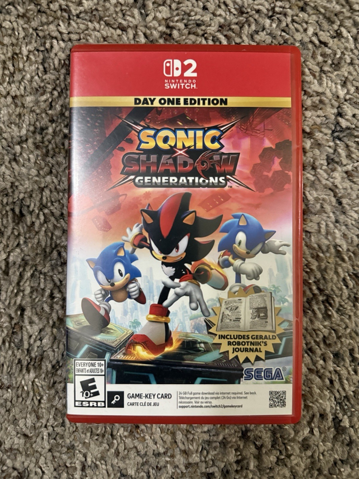 Sonic X Shadow Generations (Nintendo Switch 2 Game-Key Card) CIB – Tested