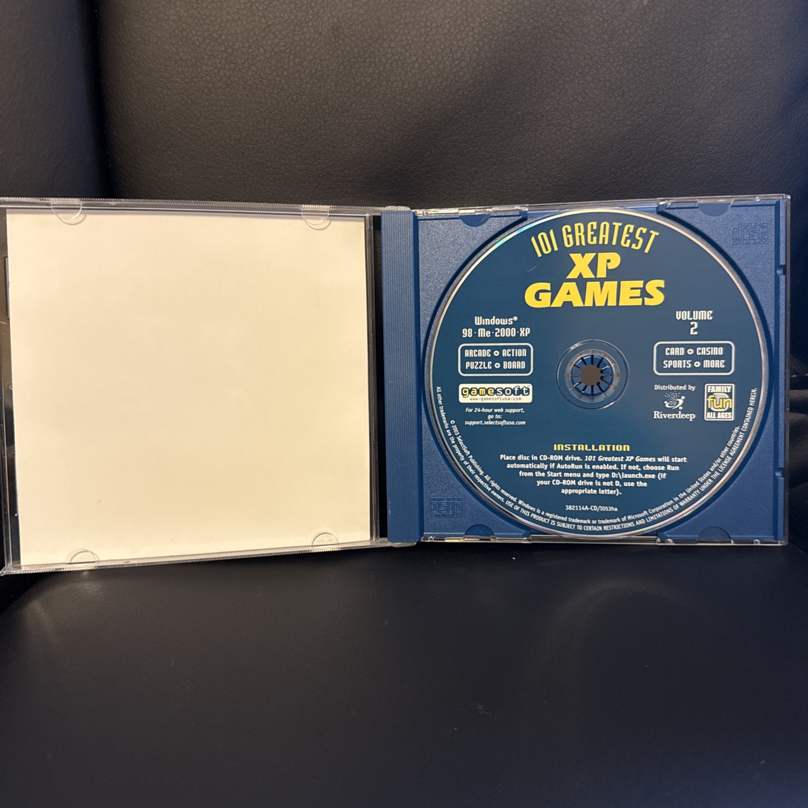 Gamesoft Family Entertainment 101 Greatest XP Games Volume 2 PC 2003 With Box