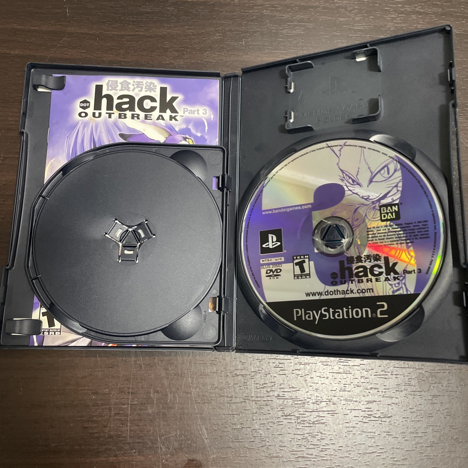 .hack Outbreak Part 3 PS2 Complete CIB Anime DVD Tested 2003••