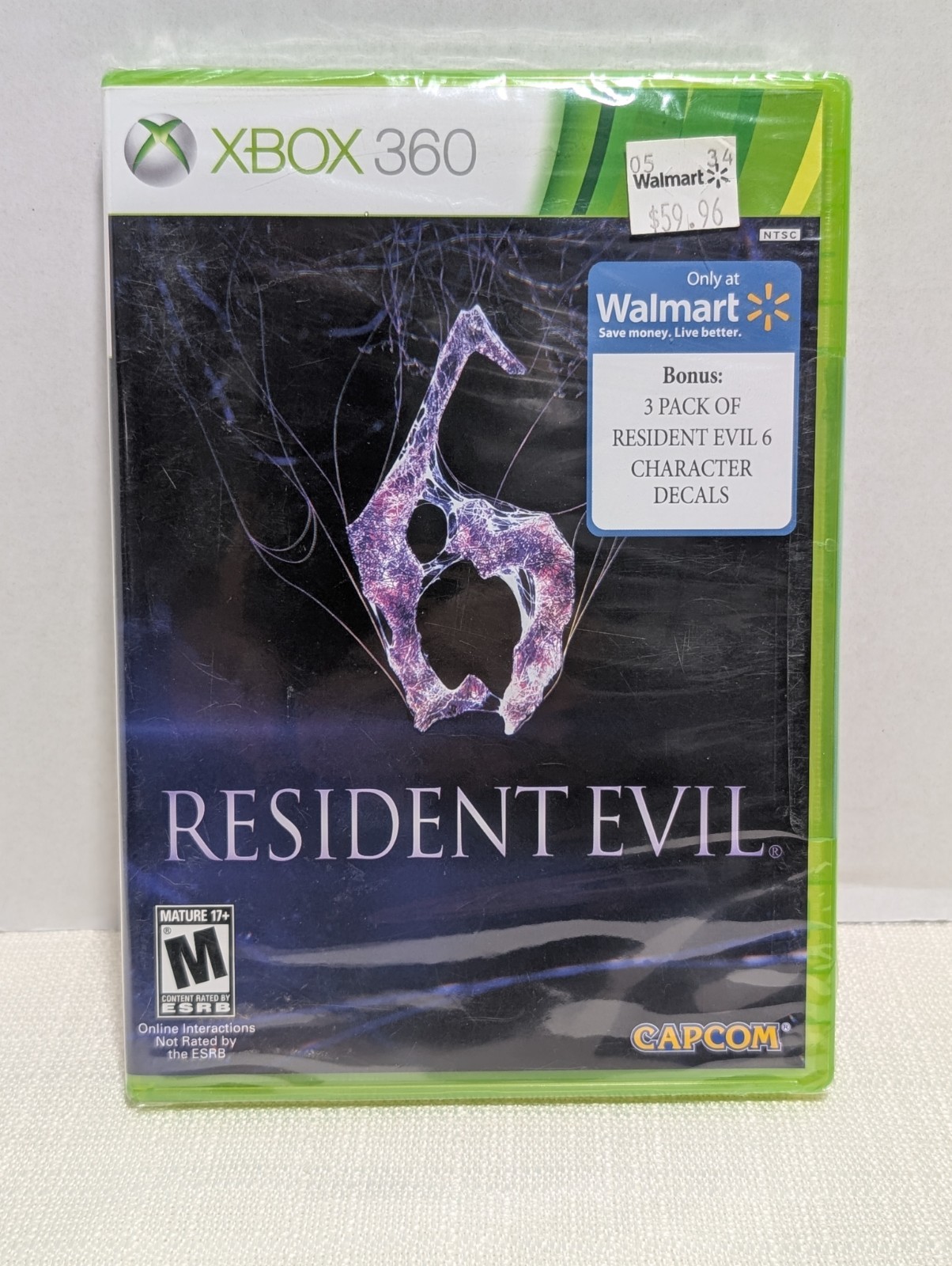 Resident Evil Xbox 360 Sealed With Walmart Exclusive Decals