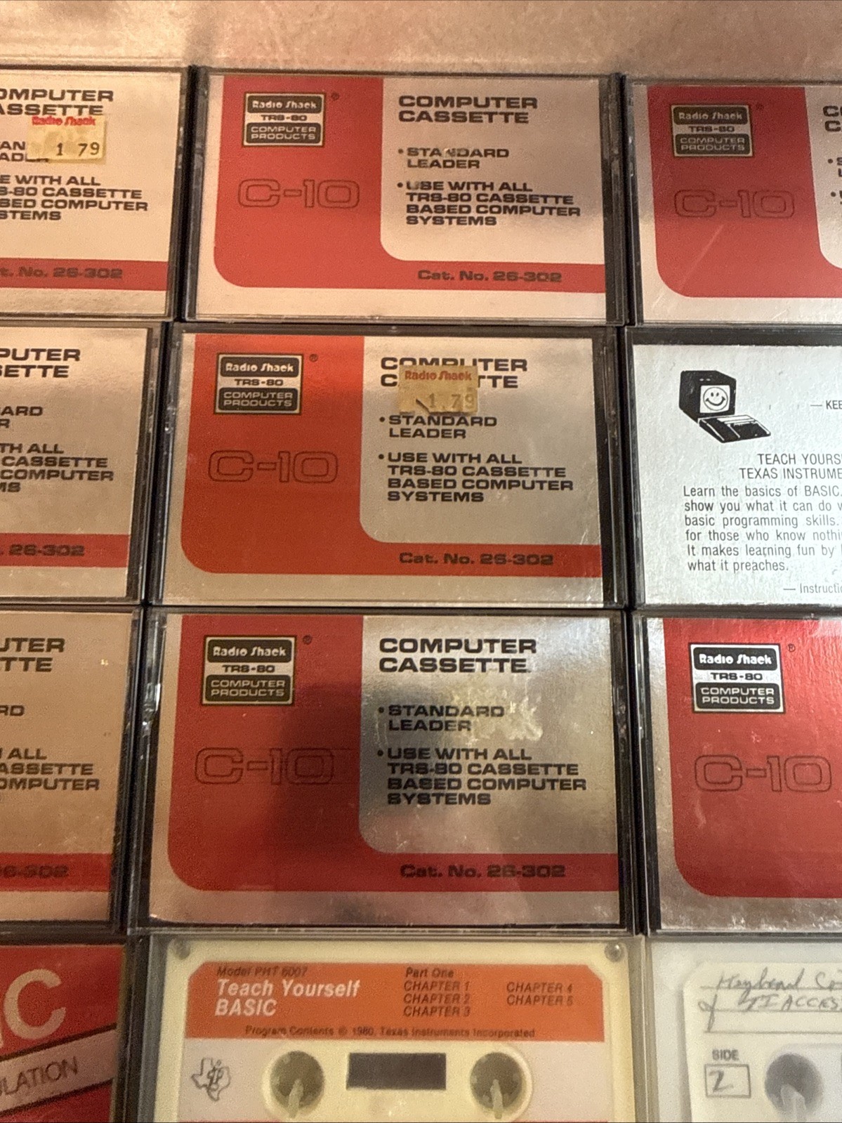 Radioshack C 10, Texas Instruments Cassettes, video Games, Music, How To