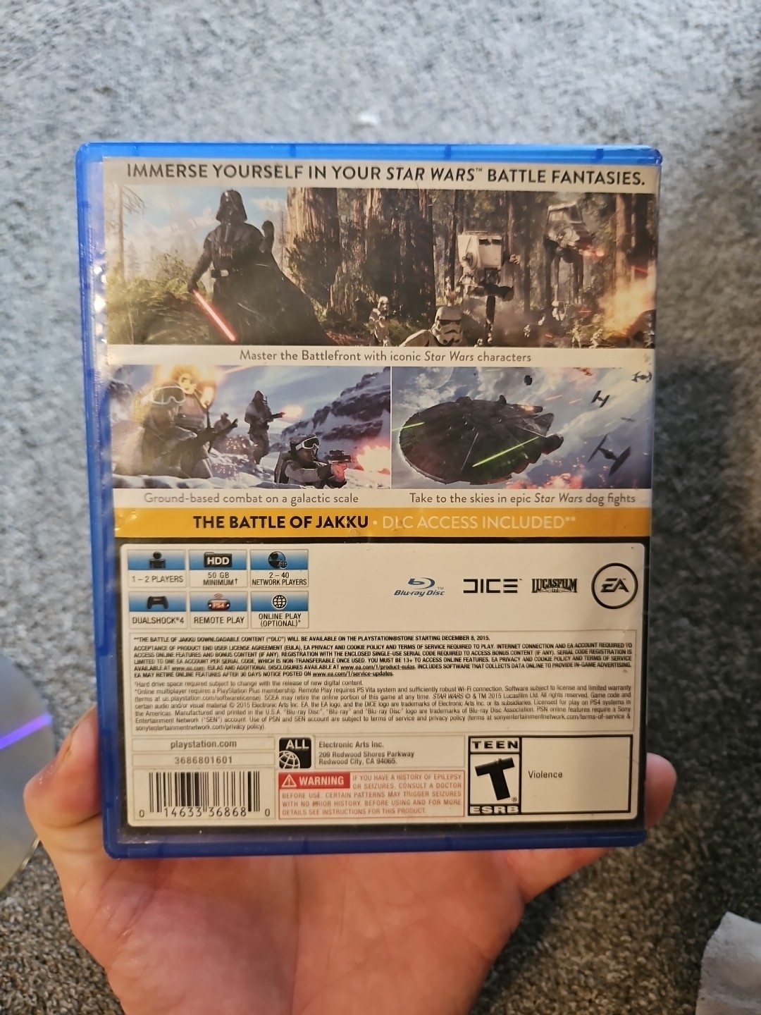 Star Wars: Battlefront (PlayStation 4, 2015)