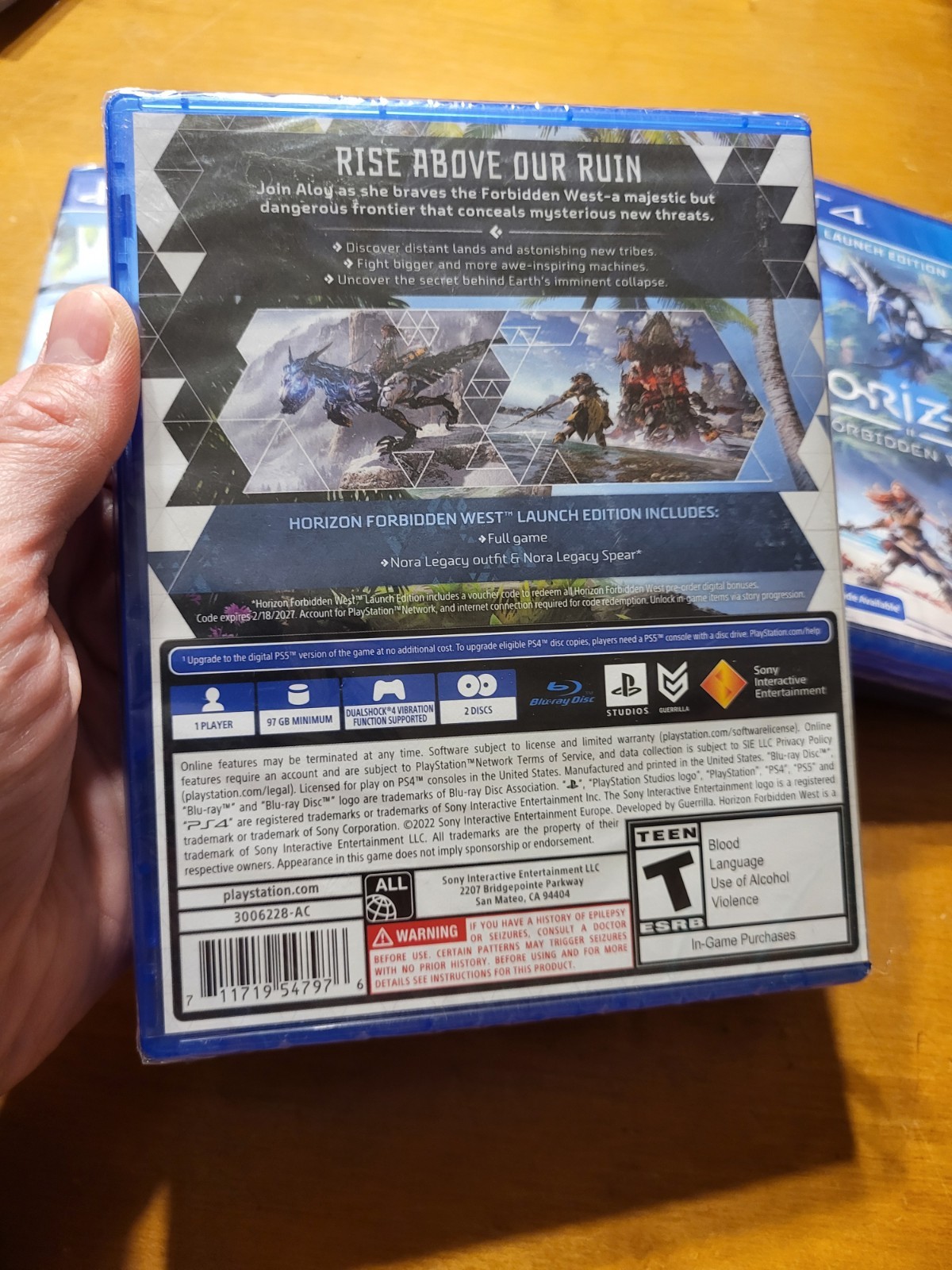 PS4 Playstation 4 Horizon Forbidden West LAUNCH EDITION READ