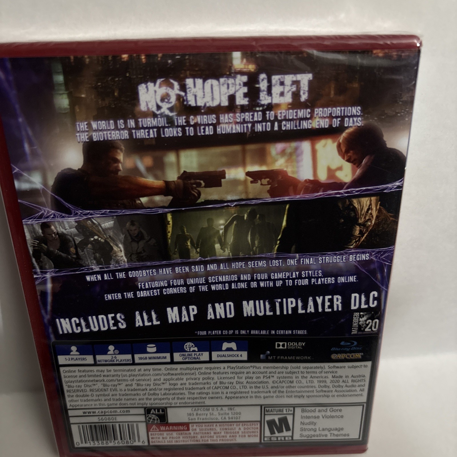 Resident Evil 6 PS4 Playstation 4 New Sealed with Map and Multiplayer DLC