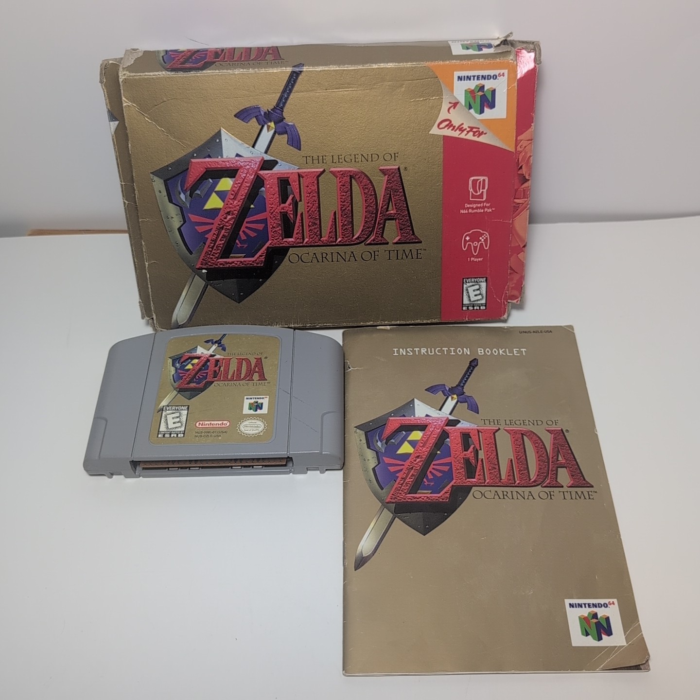 Legend of Zelda Ocarina of Time (Nintendo 64 N64) Complete Authentic