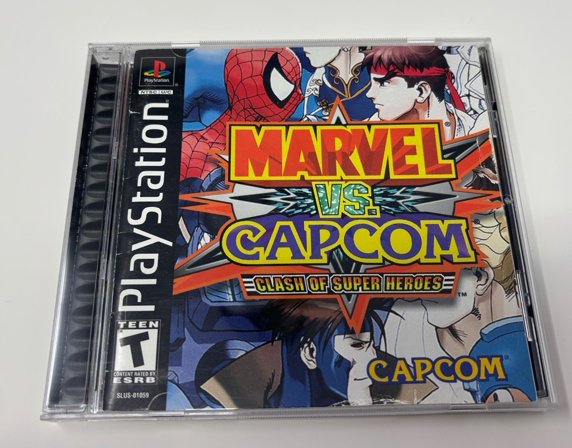 Sony PlayStation PS1 – Marvel vs Capcom – CIB Complete w/ Reg Card – Tested