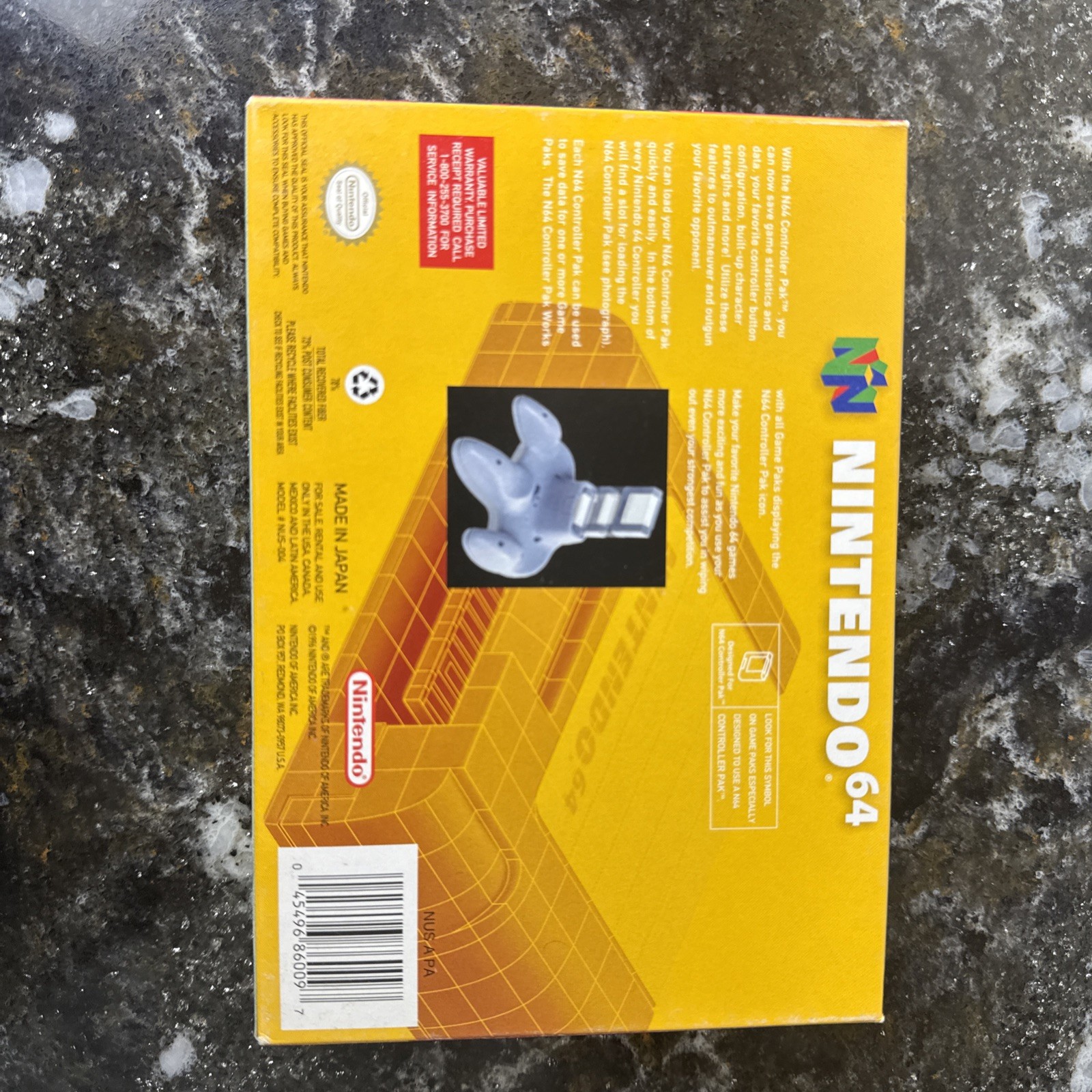 Nintendo 64 Controller Pak OEM with Original Box N64 NICE!