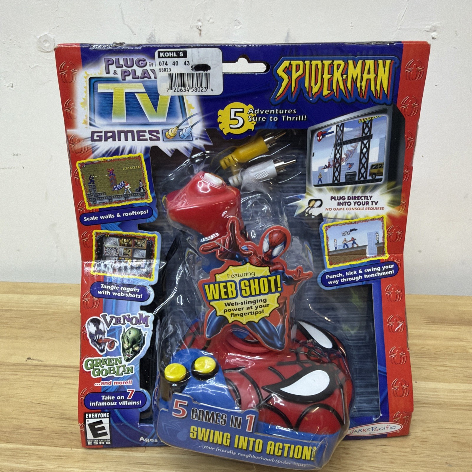 New In Box Sealed 2004 Spider-Man TV Games Systems Jakks Pacific