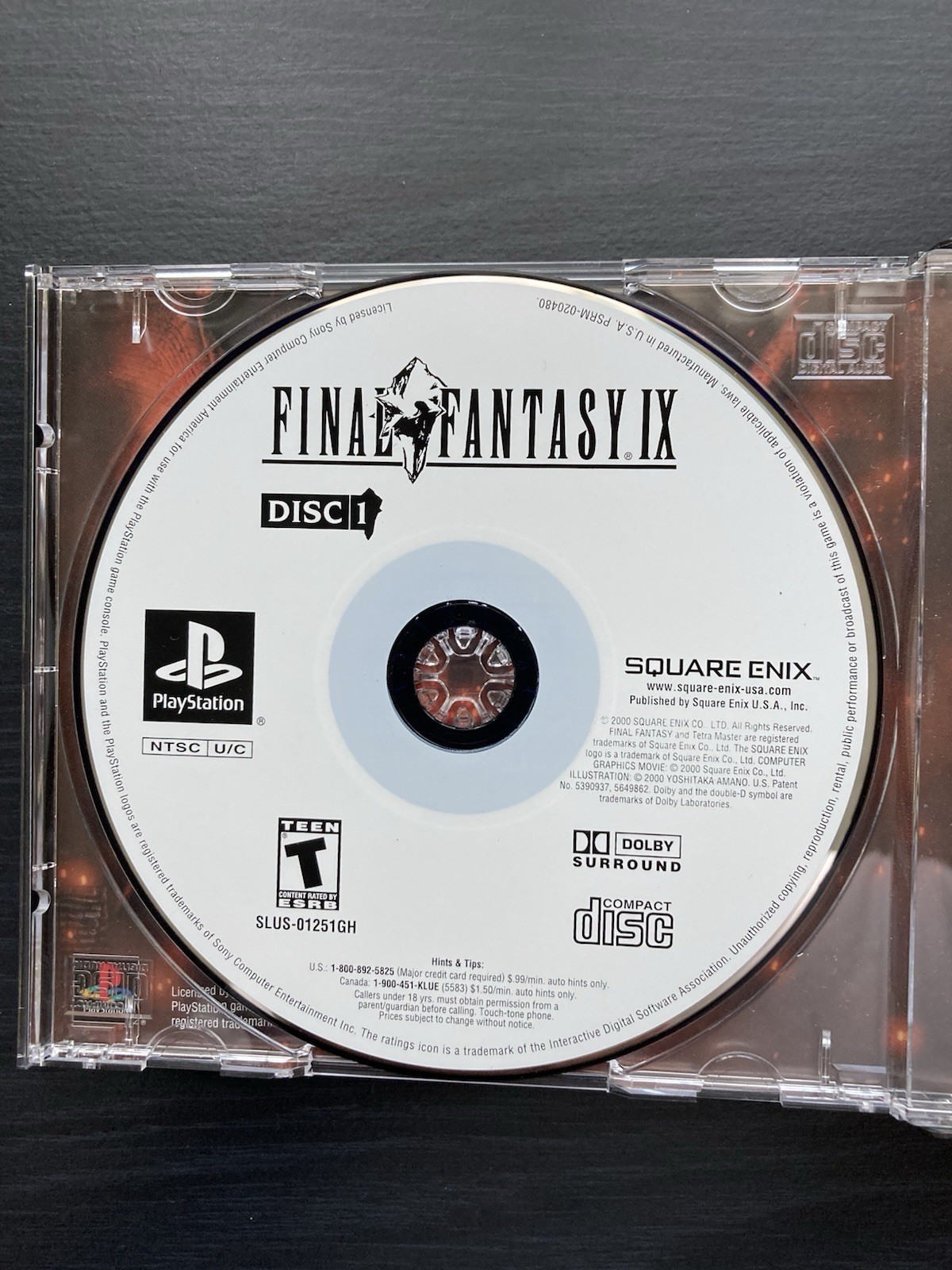 Final Fantasy IX 4-Disc Set (PS1) RPG T NTSC 2000 Pristine, Manual Included
