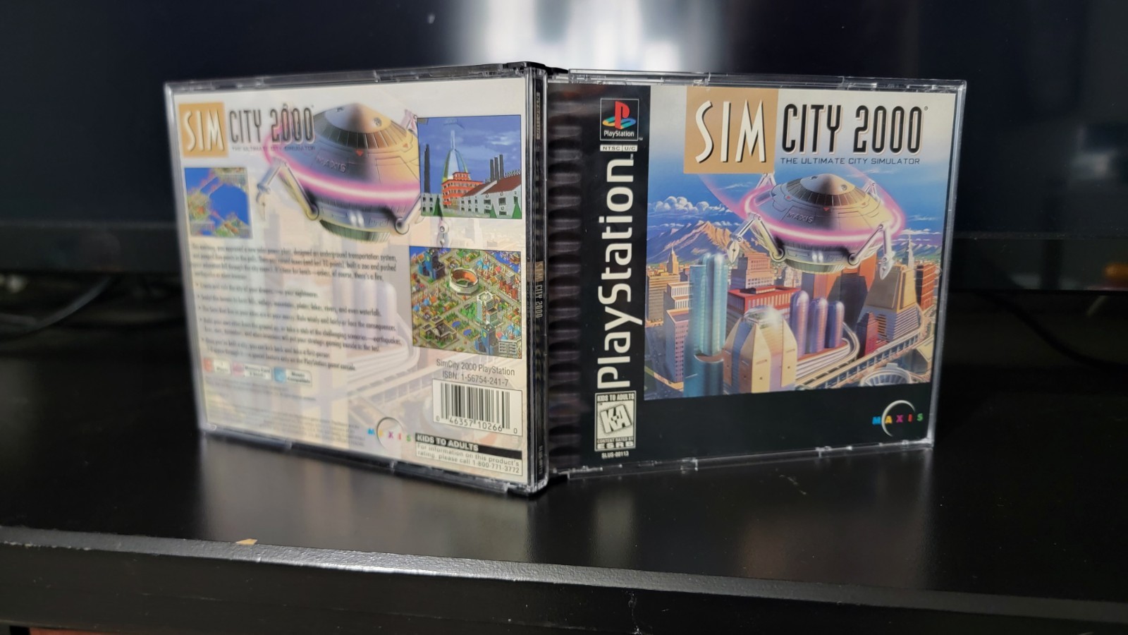 Sim City 2000 Sony Playstation 1 PS1. CIB Complete w/ Manual & Tested.