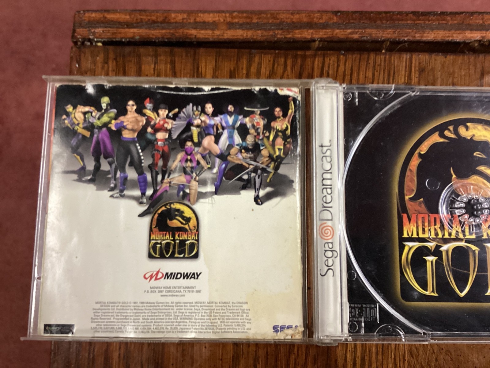 Mortal Kombat Gold Sega Dreamcast Complete Tested Working Fun 3D Weapon Fighting