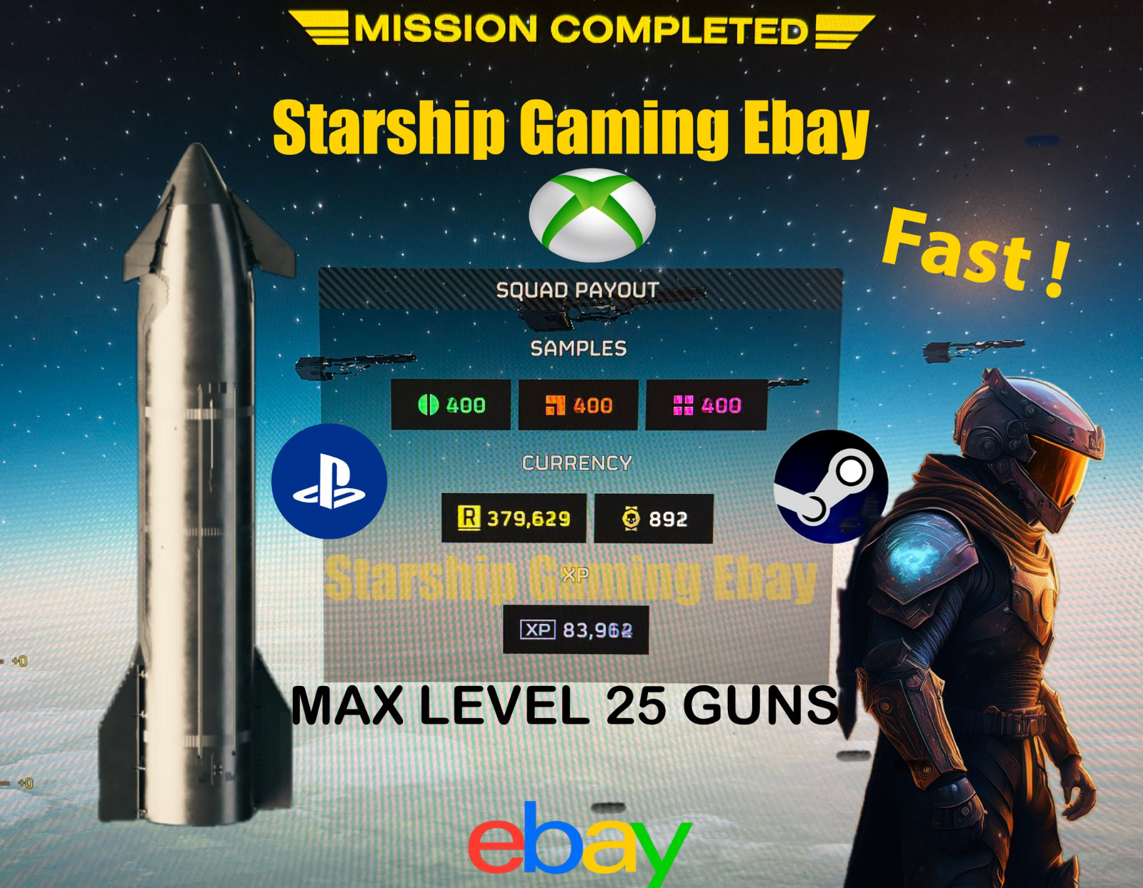 HELLDIVERS 2 🌟 Xbox Boosting MAX SHIP / Medal RUNS / Level / R$ NO LOGIN REQ.