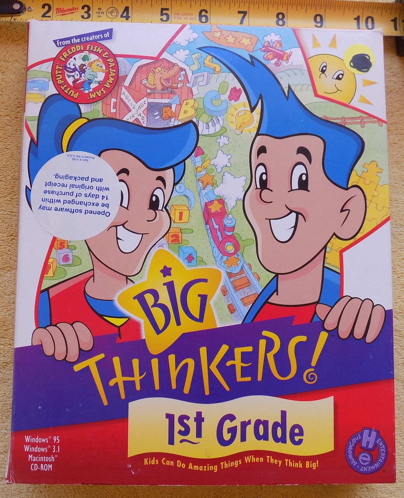 Big Thinkers: 1st Grade – Big Box CD-ROM Windows & MAC – 1997 Humongous