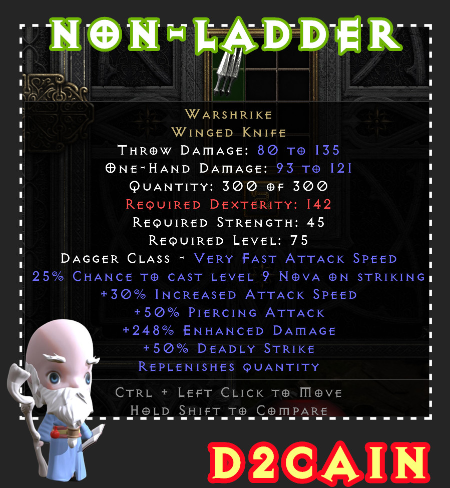 Diablo 2 SC⭐️Non-Ladder⭐️Warshrike⭐️PC/SWITCH/PS