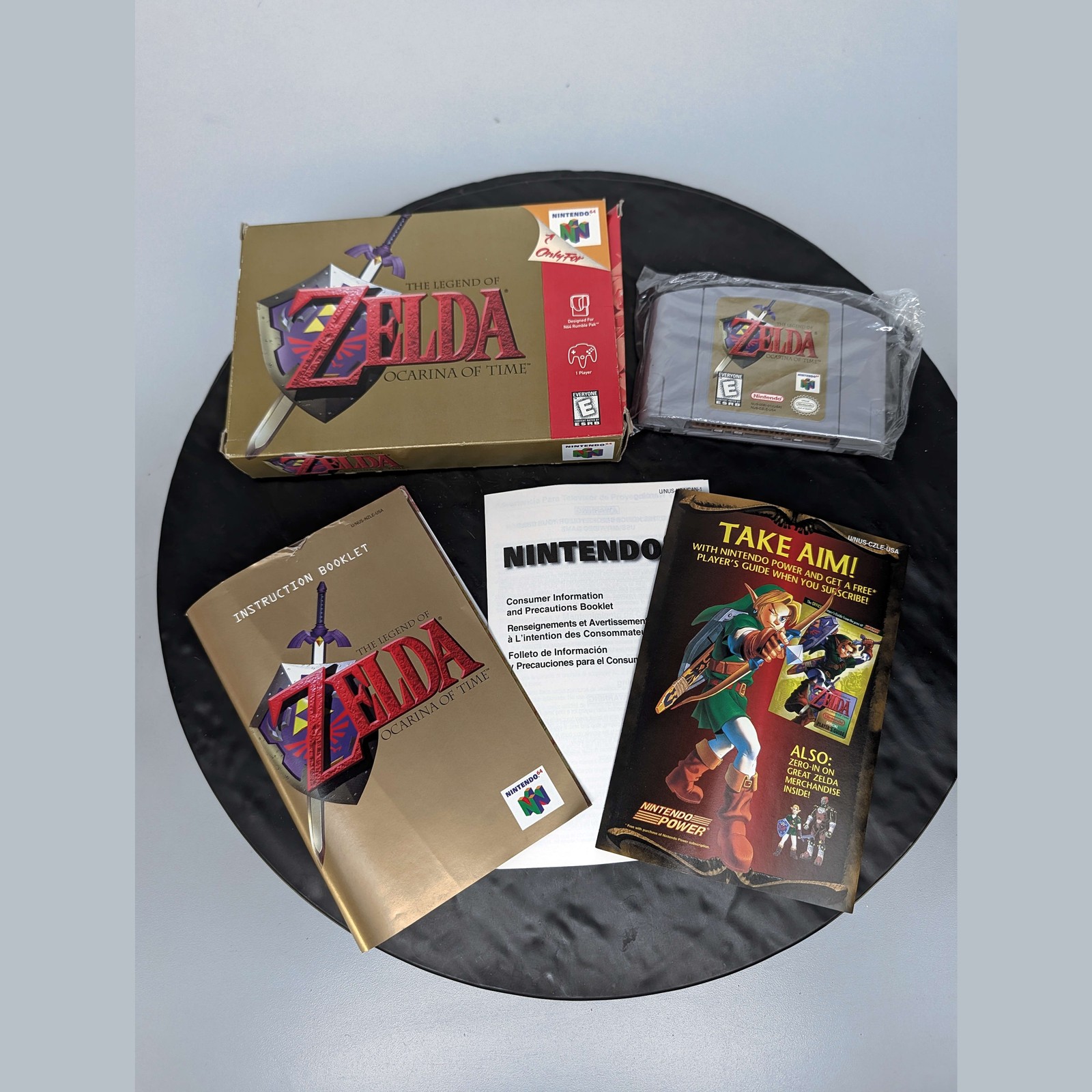 Nintendo 64 N64 The Legend of Zelda Ocarina of Time Complete CIB Box AUTHENTIC