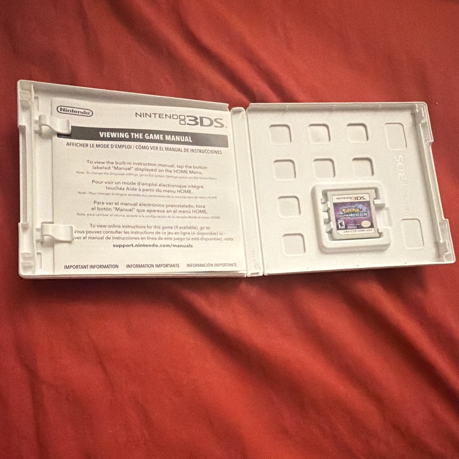 Nintendo Pokémon Ultra Moon – 3DS, E, NTSC-U/C, 2017, Manual, Case
