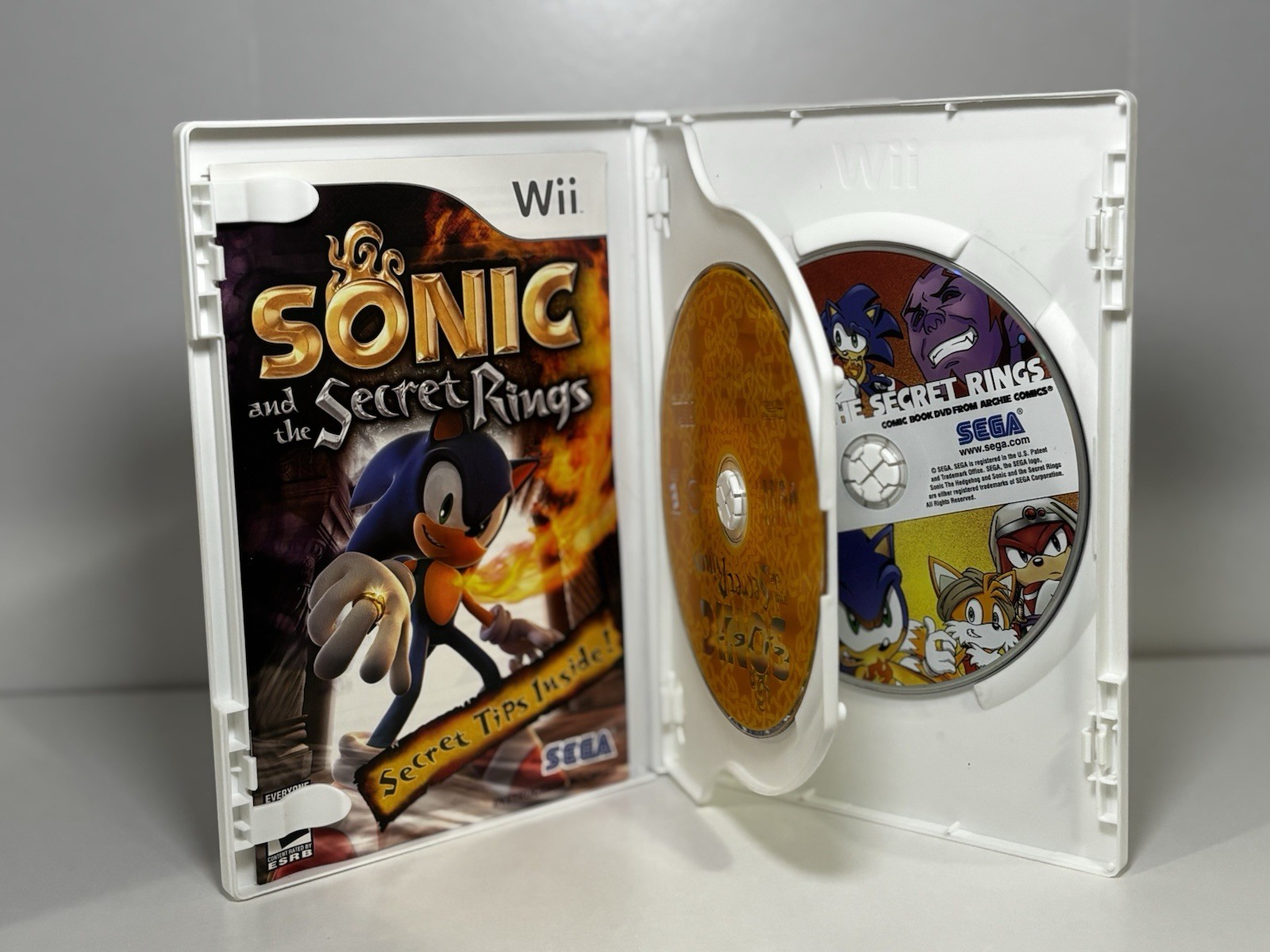 Sonic and the Secret Rings Nintendo Wii Target Exclusive with Comic DVD