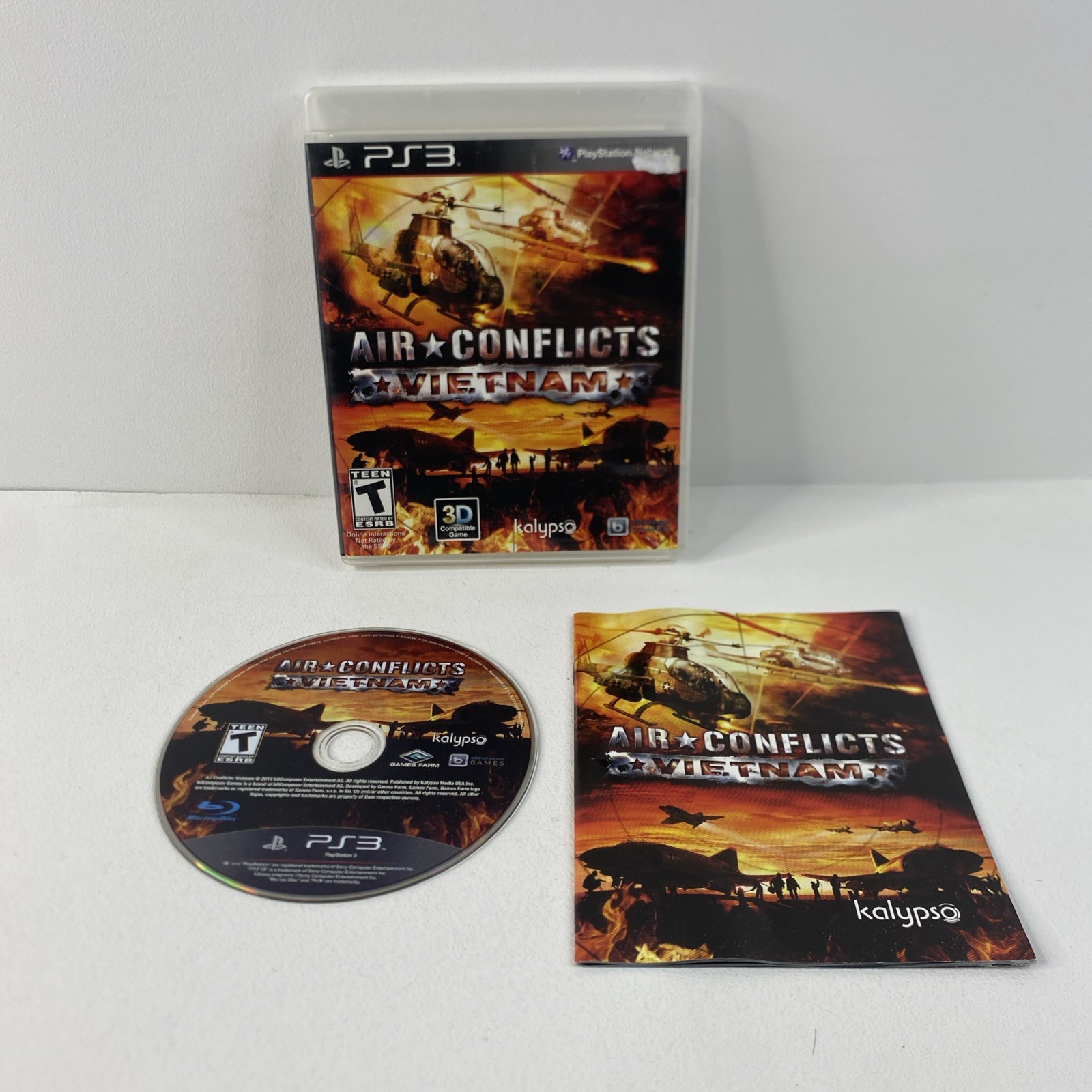 Air Conflicts Vietnam PS3 Sony PlayStation 3 CIB 3D Compatible