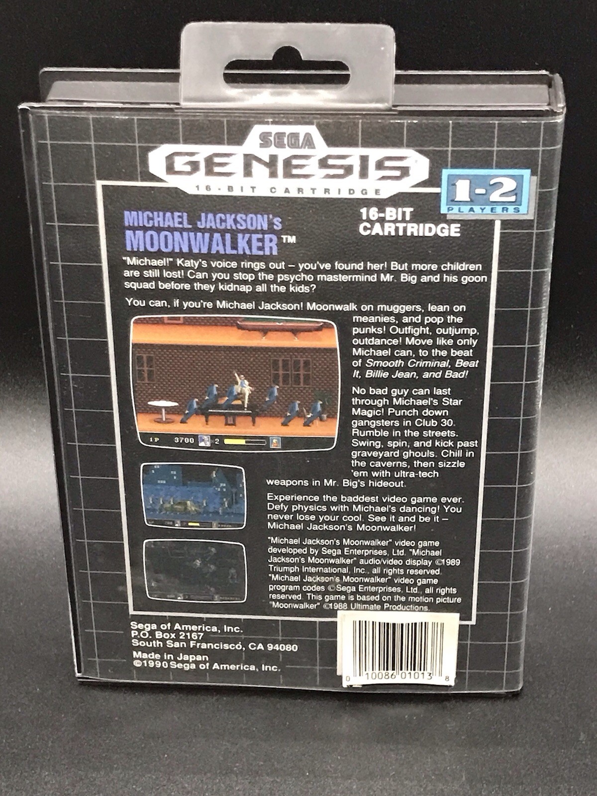 Michael Jackson’s Moonwalker – Rare Triumph variant 1st print – Sega Genesis
