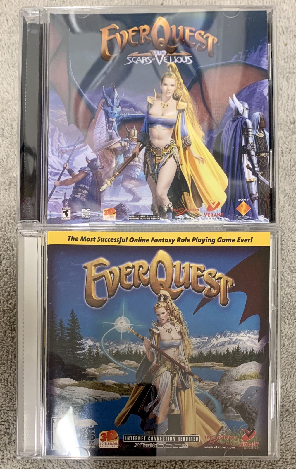 CD-ROM ~ EverQuest ~ Sony ~ T ~ 1 Player ~ 2000/2001 ~ !L🟡🟡K!