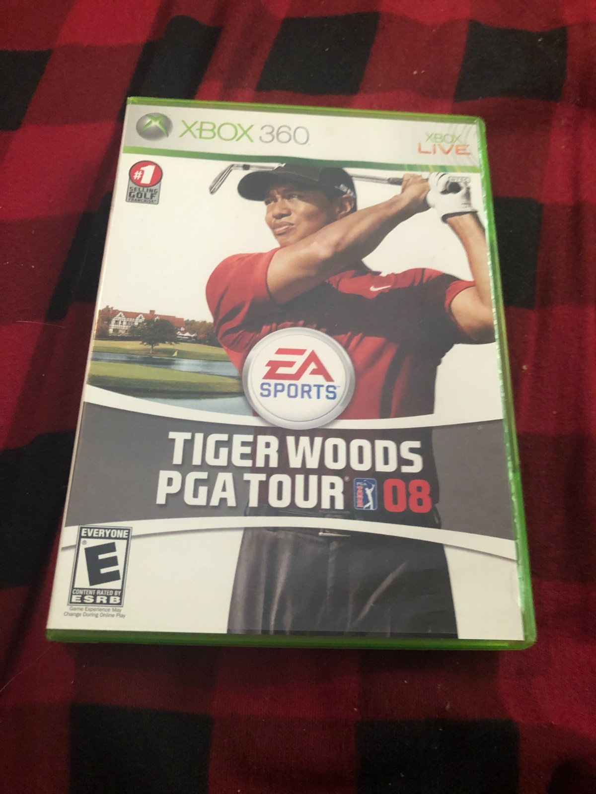 Tiger Woods PGA Tour 08 Microsoft Xbox 360 2007 Case No Manual Disc Tested Great