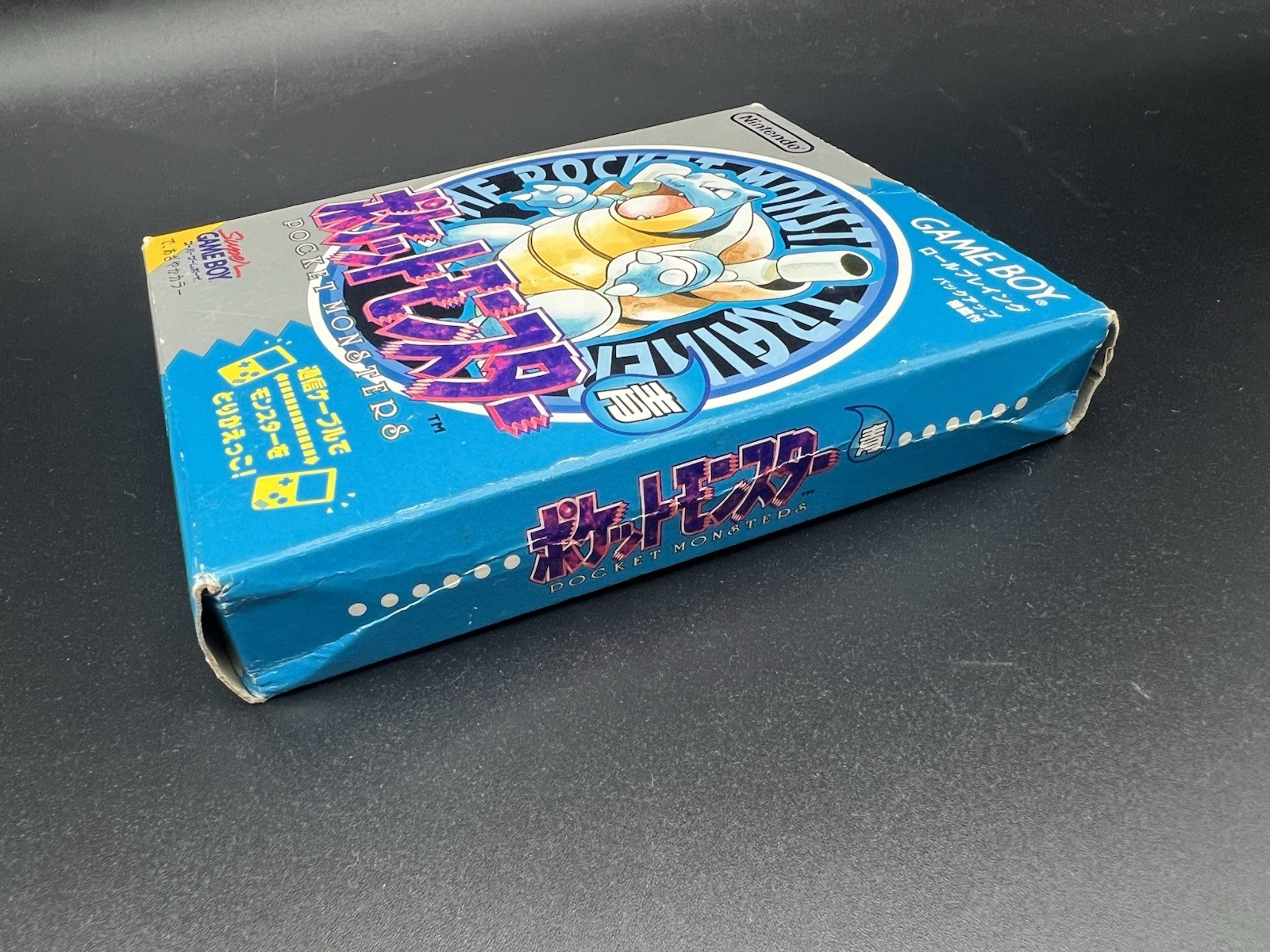 Pocket Monster Blue blastoise Nintendo Gameboy GB W/Boxed and Manual Japanese