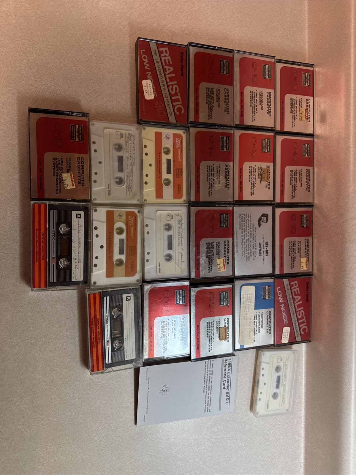 Radioshack C 10, Texas Instruments Cassettes, video Games, Music, How To