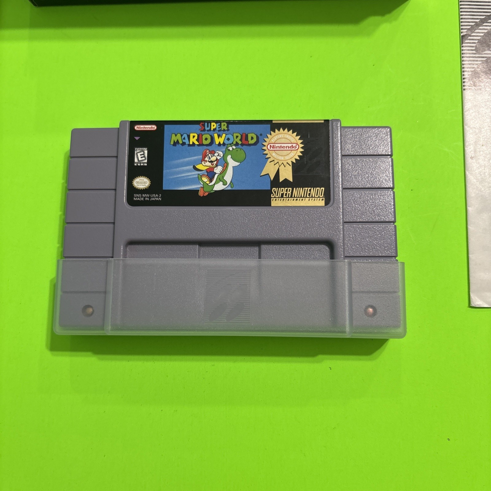 Super Mario World (Super Nintendo, 1991) Complete In Box Players Choice SNES