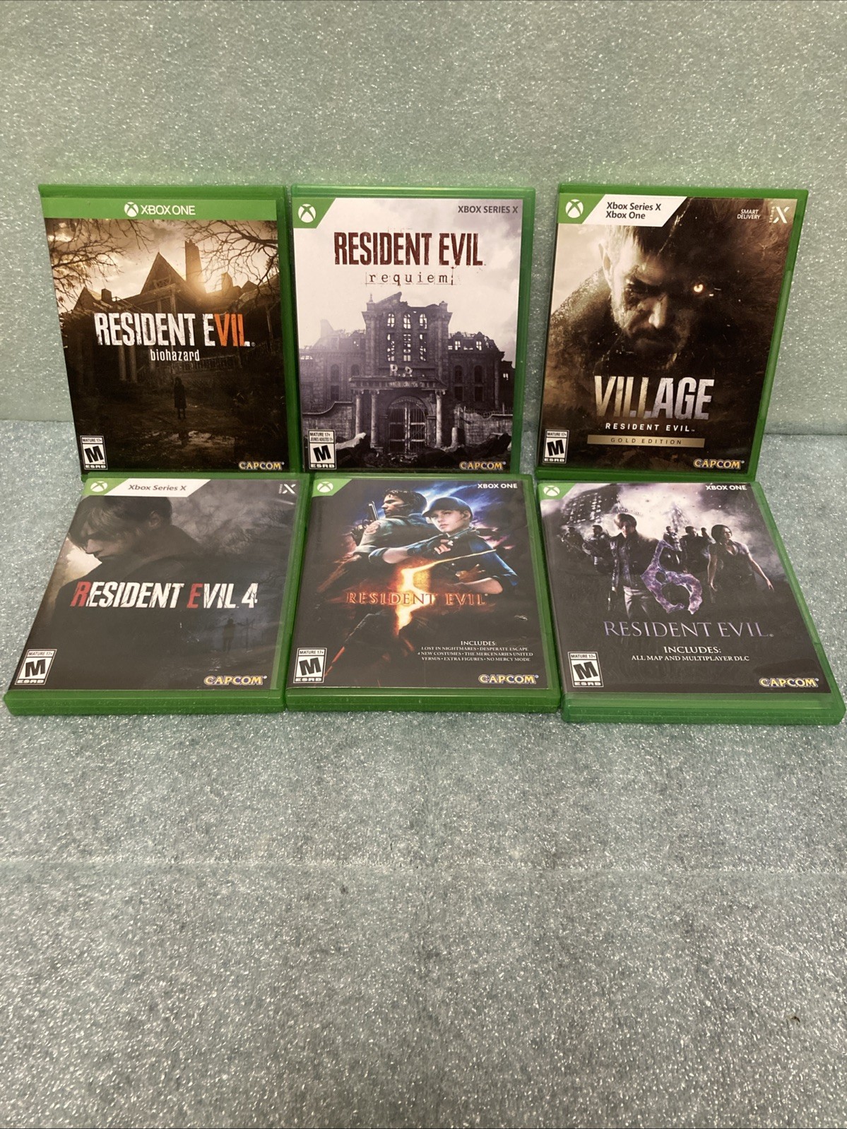 Resident Evil Requiem Microsoft Xbox Series X 4 5 6 Village Biohazard Lot Of 6