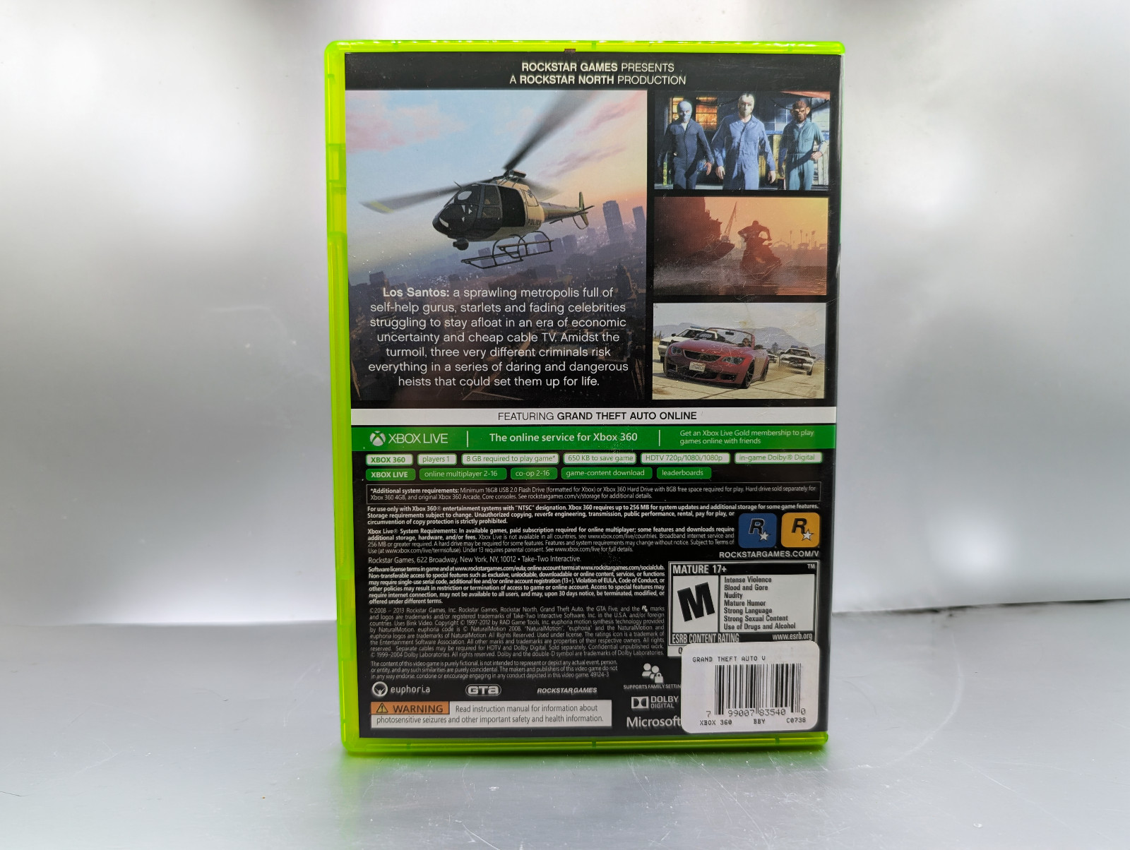 Grand Theft Auto V Xbox 360 Physical Disc Set Original Case GTA 5