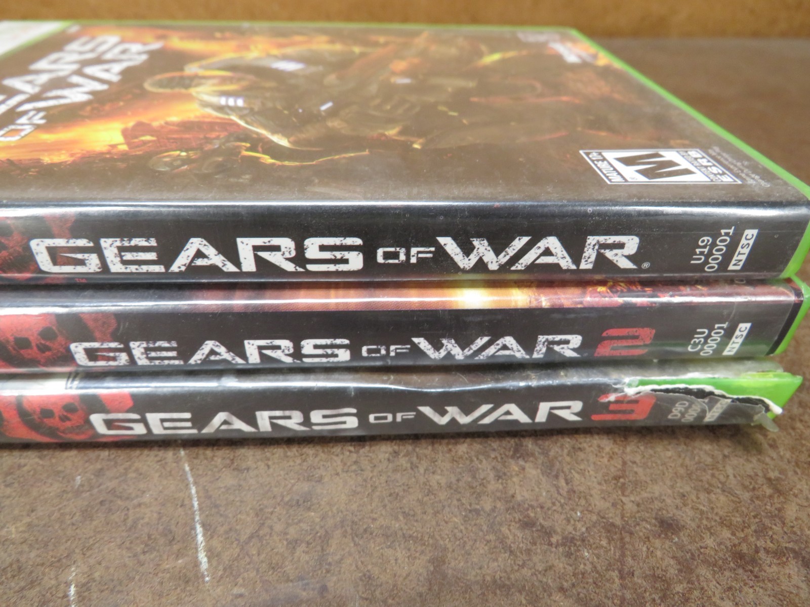 XBOX 360 Video Game Lot of 3 War Fighting Gears of war 1 2 3 series