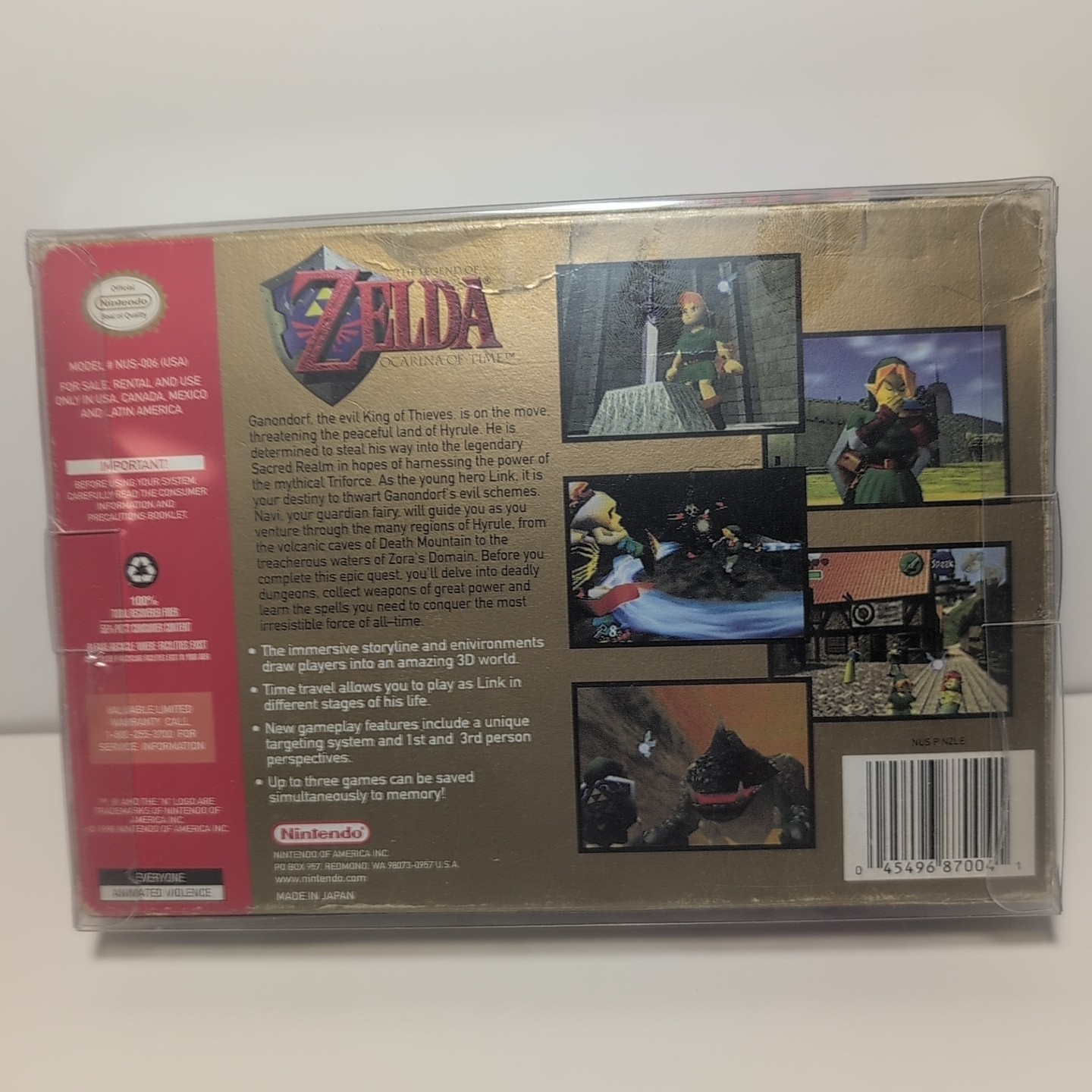 Legend of Zelda Ocarina of Time (Nintendo 64 N64) Complete Authentic