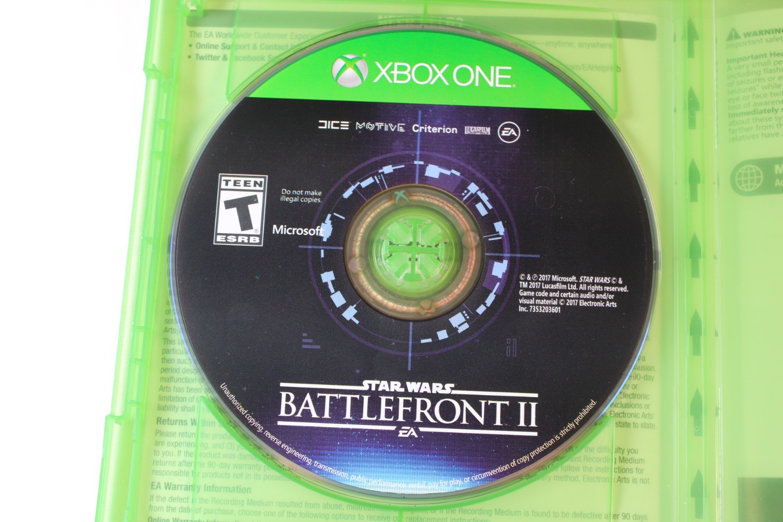 Star Wars Battlefront II (Microsoft Xbox One) Authentic, Tested/Works