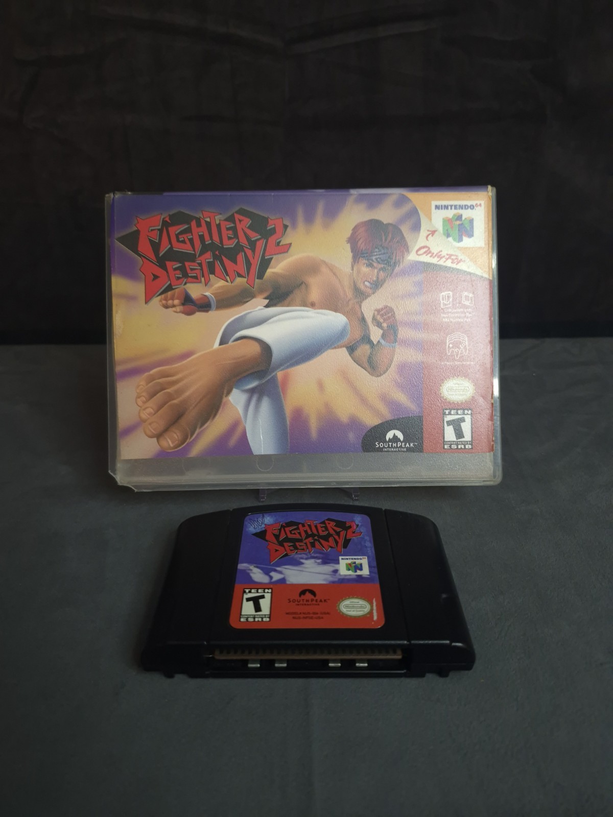 Fighter Destiny 2 Nintendo 64 Authentic Game Cartridge W/ Case Cleaned/Tested