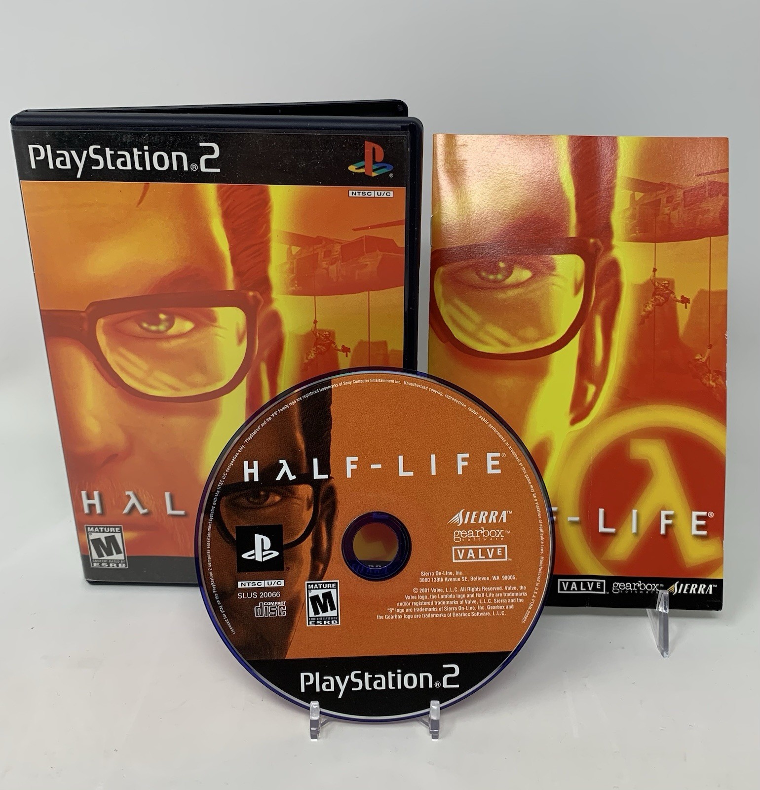 Half-Life PS2 CIB Complete in Box w/ Reg Card Sierra Horror