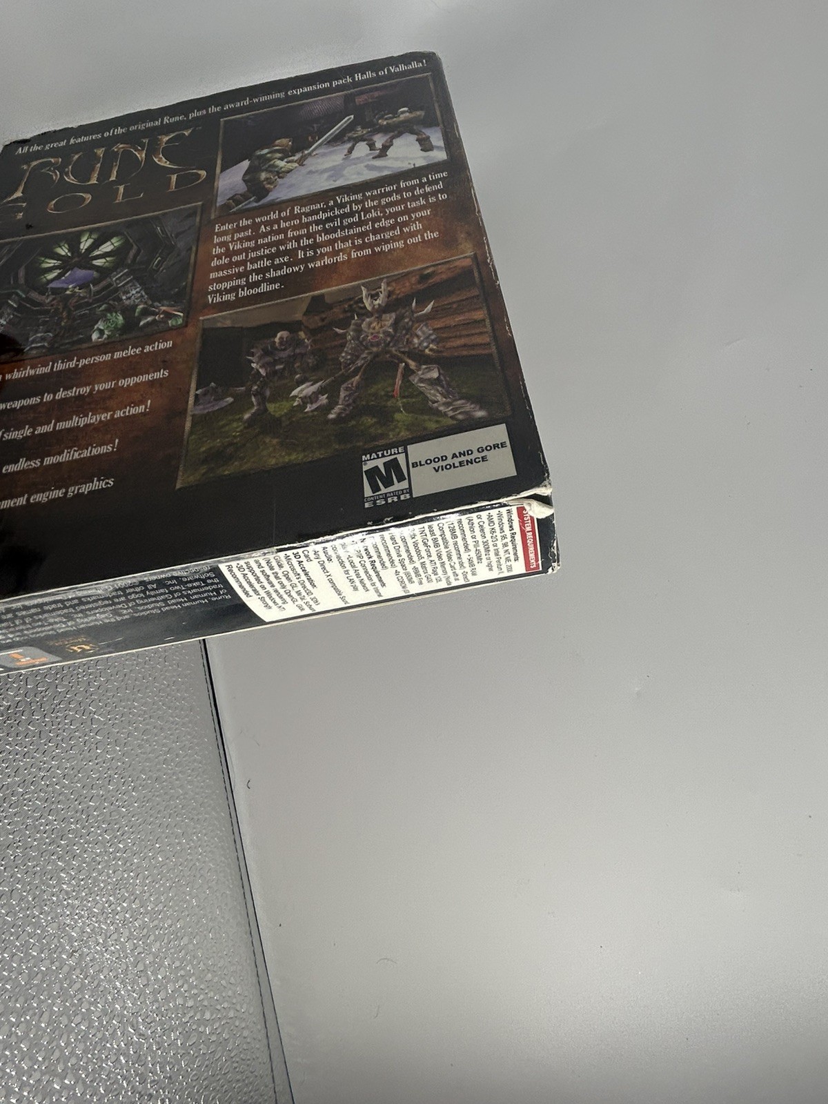 Rune Gold PC (2001) Big Box missing Manuel