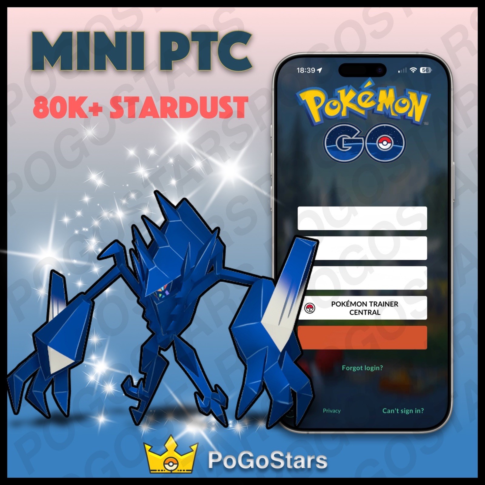 Pokémon PTC Go – Shiny Necrozma – 80K Stardust✨Read Description✨