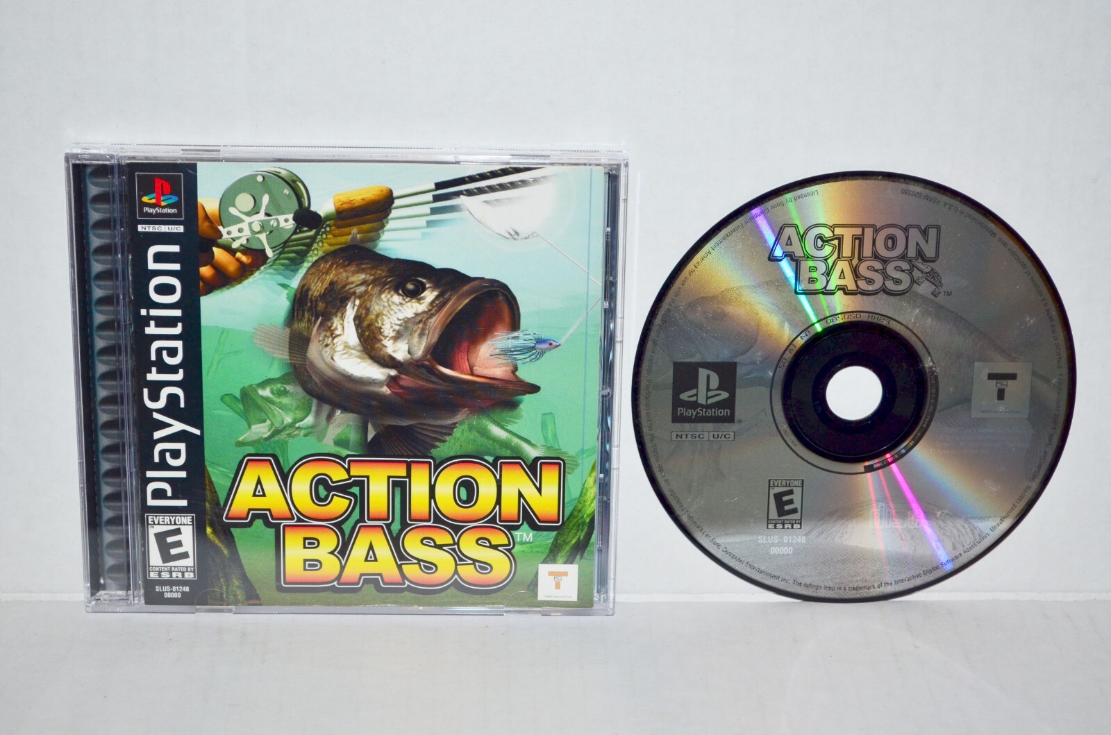 Action Bass (Sony PlayStation 1, 2000) Fishing PS1 PSOne PSX 2 3 CIB