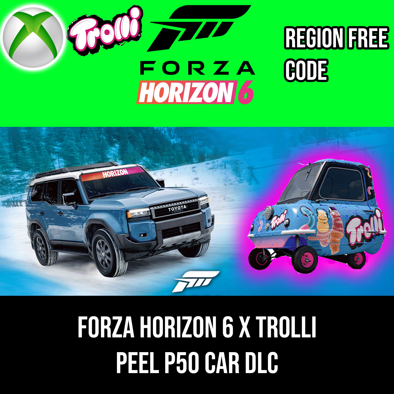 Forza Horizon 6: Peel P50 DLC Car | Trolli Promo Code | Xbox PC | GLOBAL