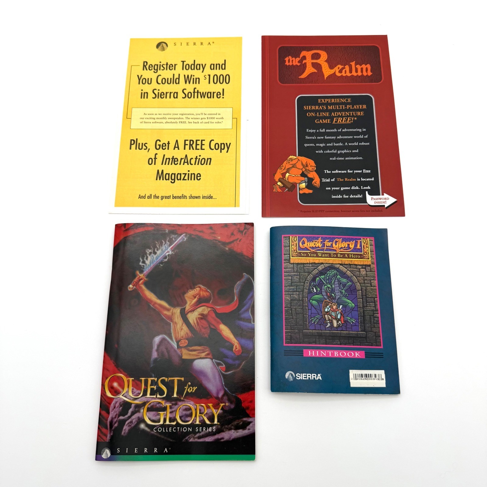 Quest for Glory Collection PC Game 1997 Vintage Big Box Sierra Anthology CD
