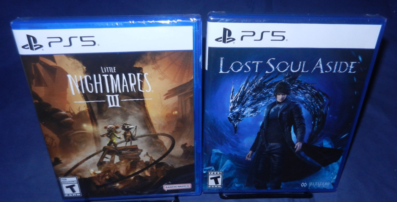 PS5 NEW Factory Sealed; Little Nightmares III, Lost Soul Aside, Free Shipping