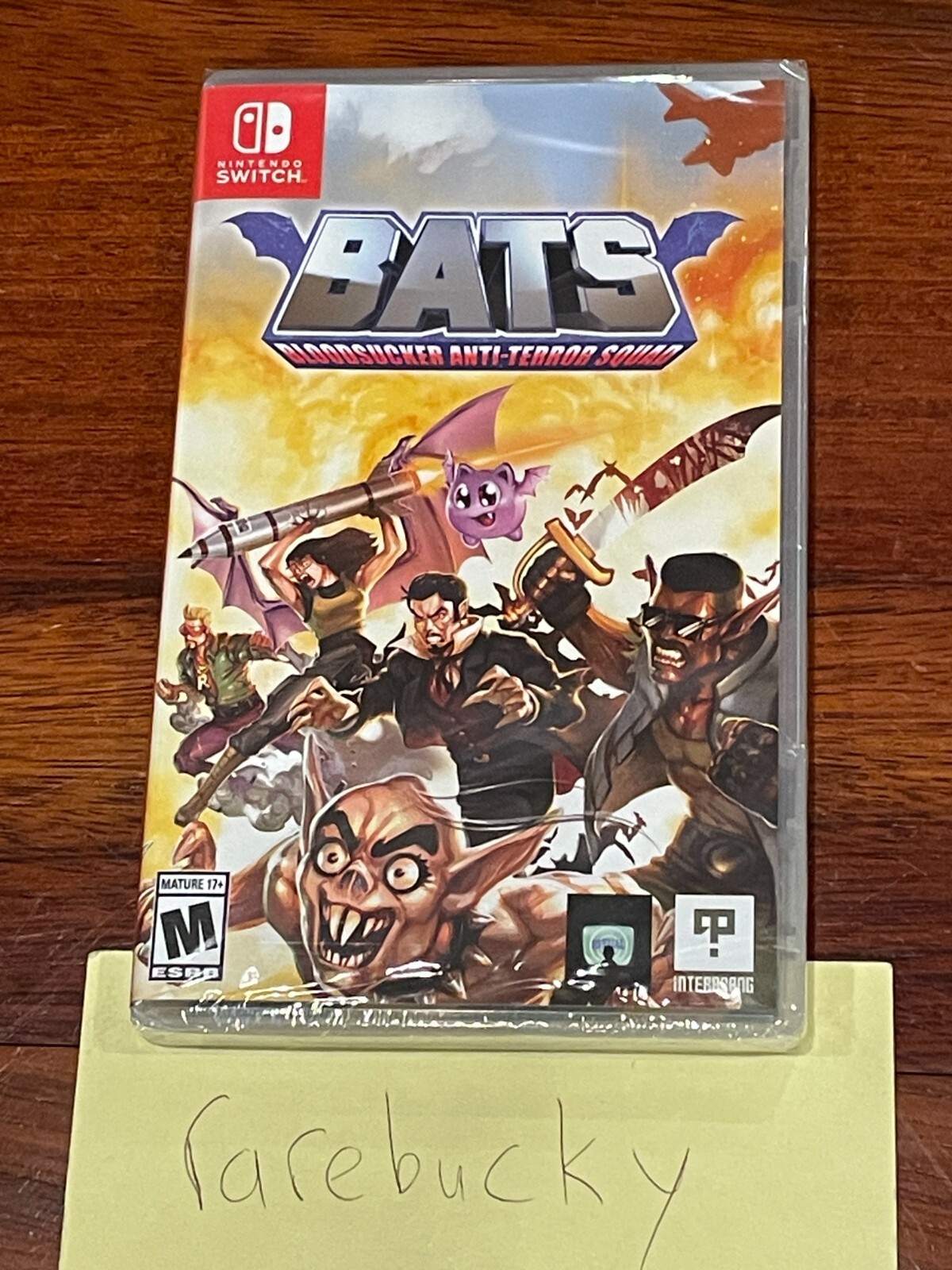 BATS: Bloodsucker Anti-Terror Squad (Switch) NEW SEALED Y-FOLD MINT LRG US!