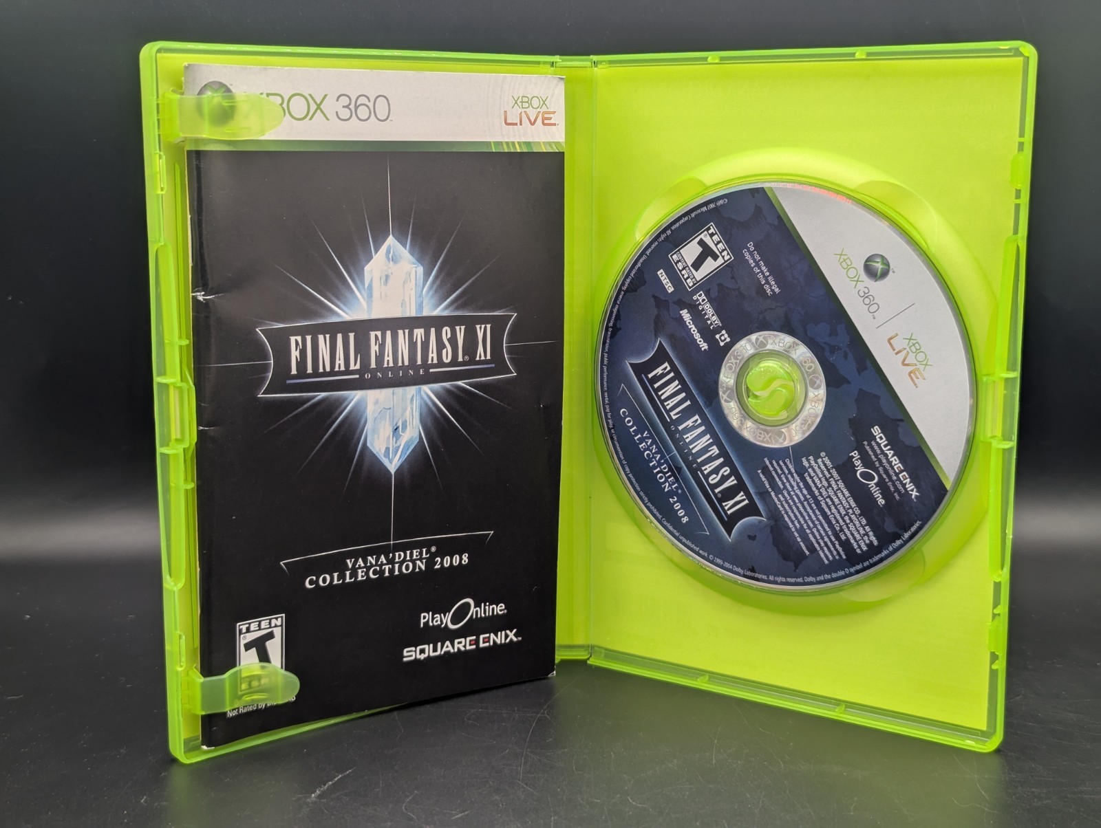 Final Fantasy Xi Vanadiel 2008 (Microsoft Xbox 360 ) CIB-Near Mint Disc-Pristine