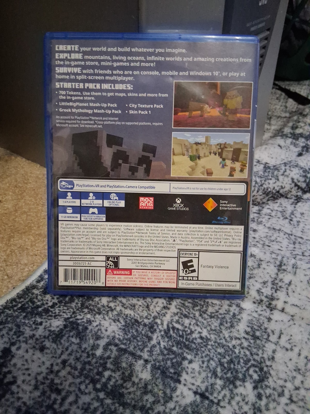 Minecraft bedrock edition Mojang Sony PlayStation 4 2019 Action & Adventure