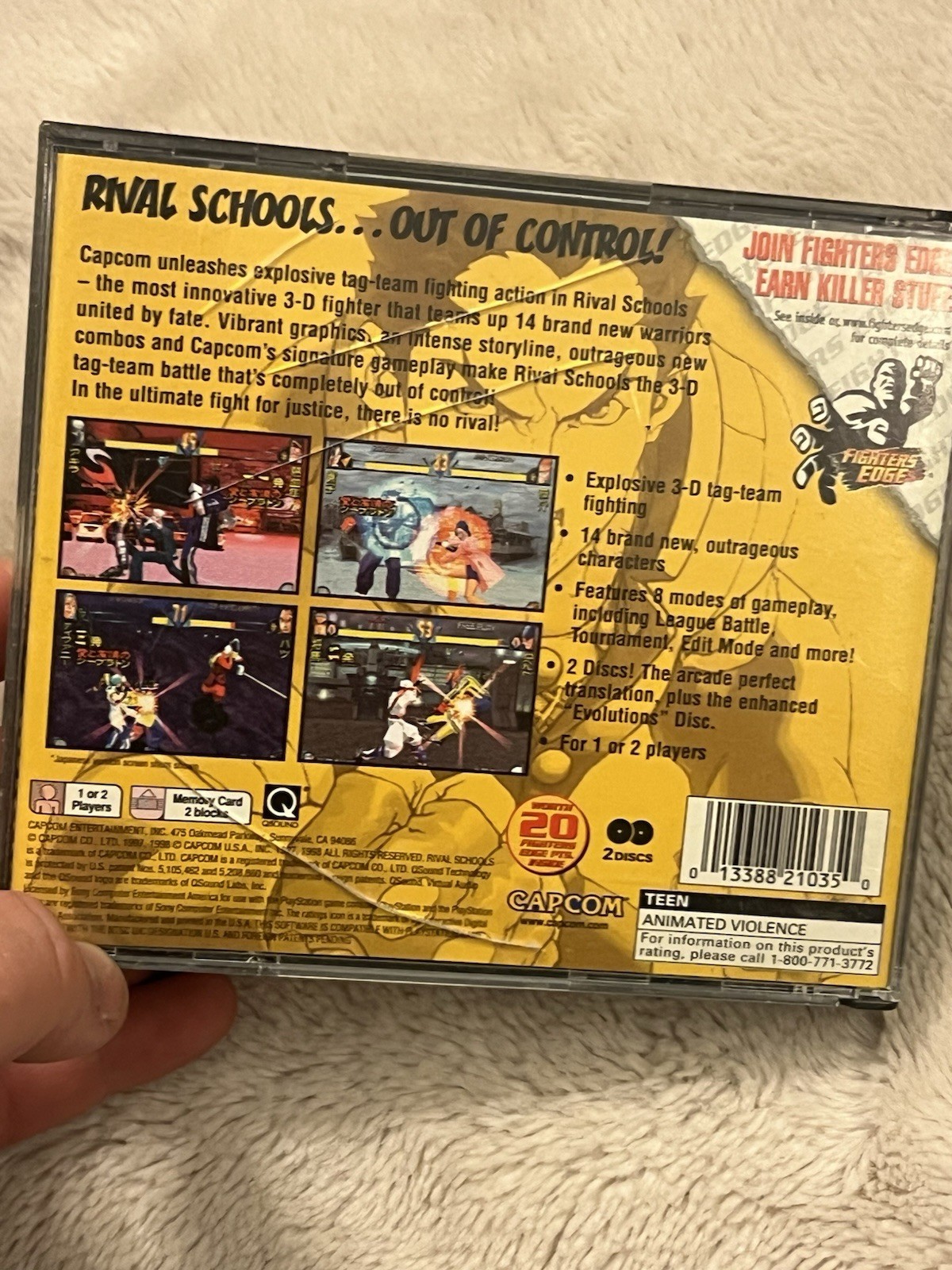 Rival Schools Evolution (Sony PlayStation 1, PS1 1998) Disc 2 Only w/ Case