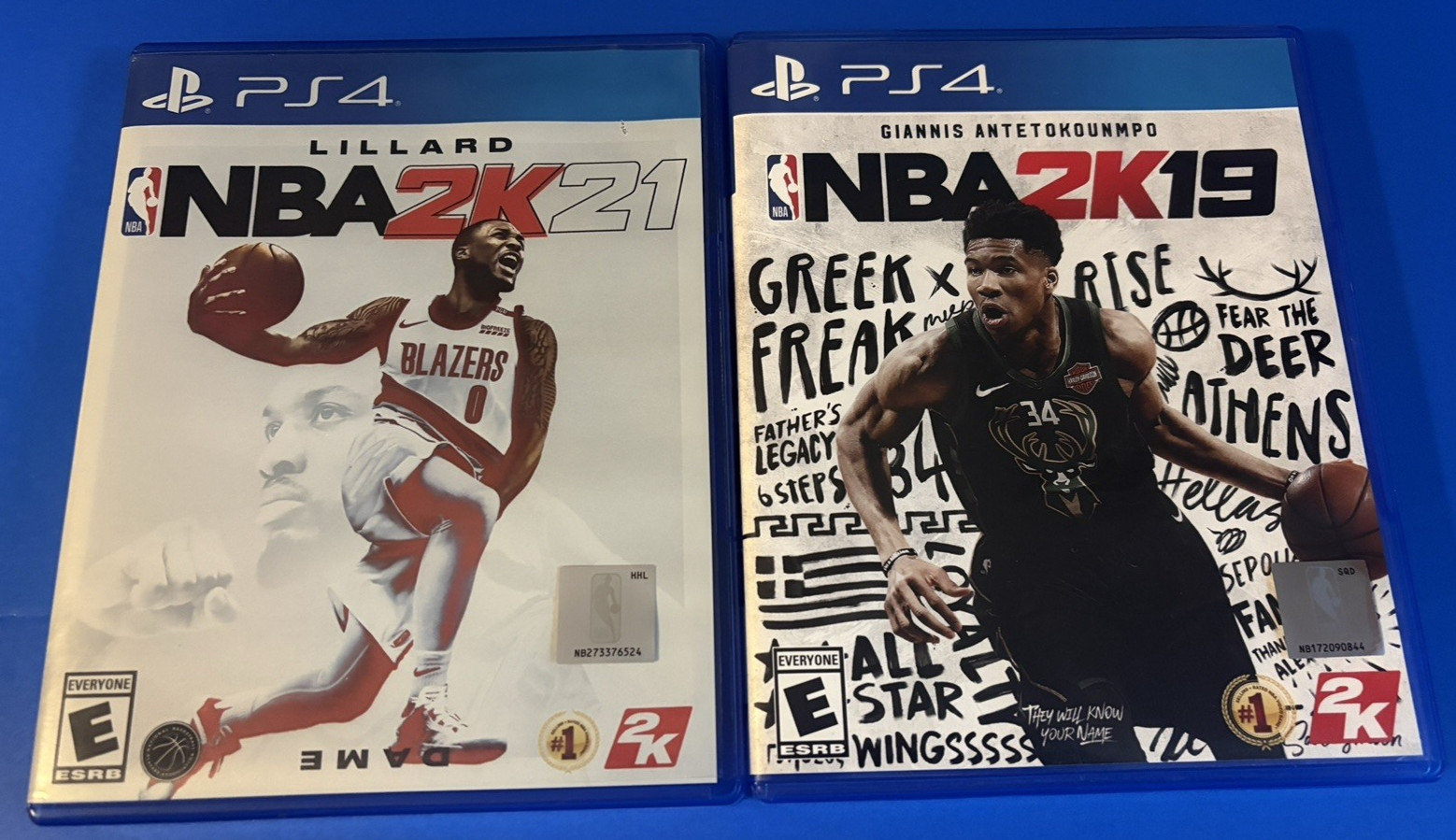 NBA 2K21 + NBA 2K19 (Sony Playstation 4 PS4) ➜ game disc are A1