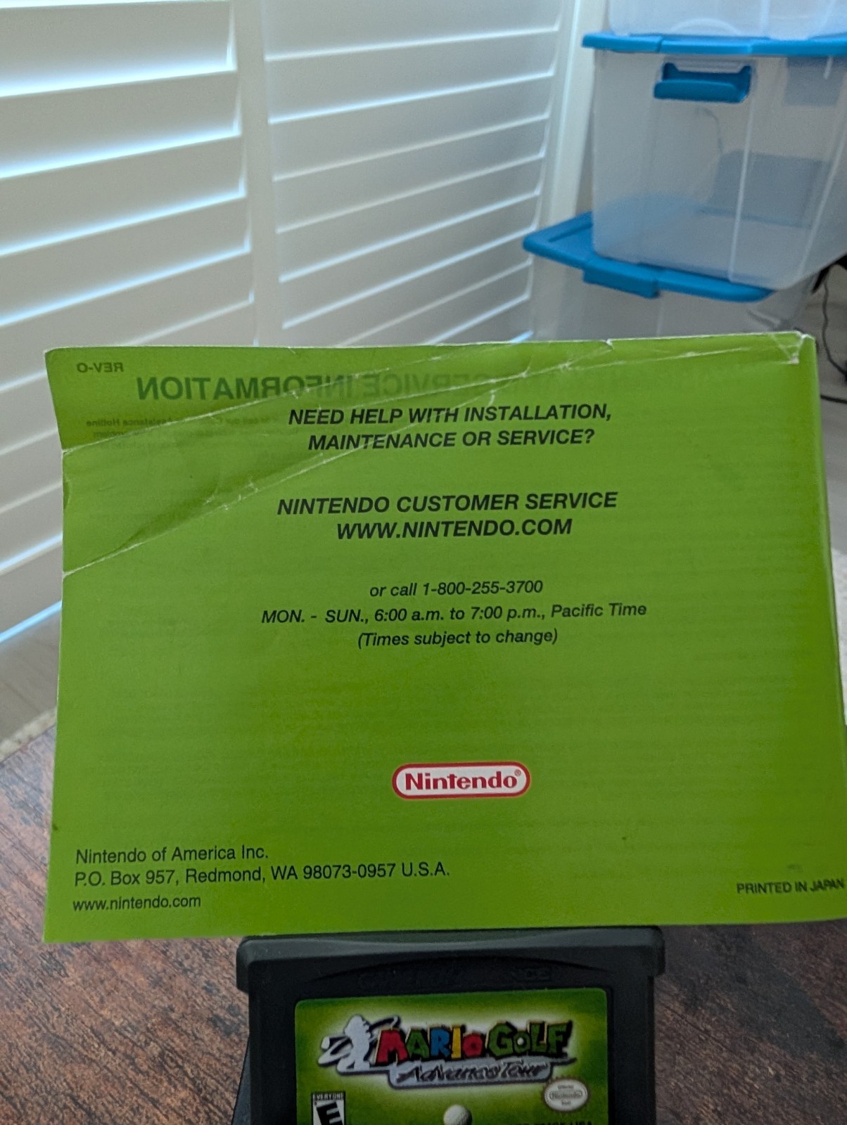 Mario Golf Advance Tour (Game Boy Advance GBA) Authentic Cartridge & Manual